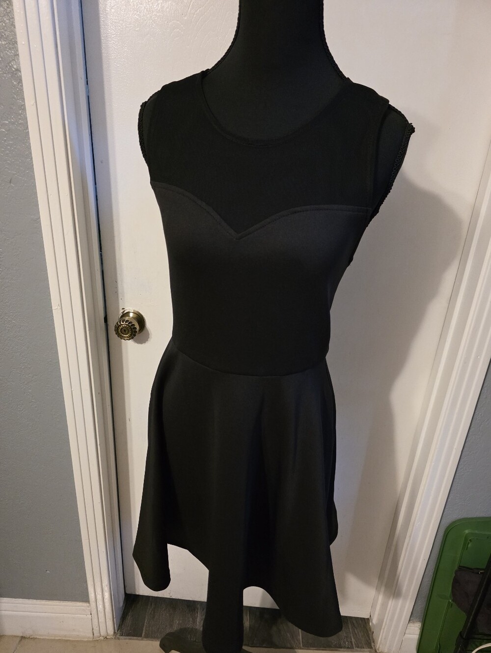 Classic Black Sleeveless Fit-and-Flare Dress